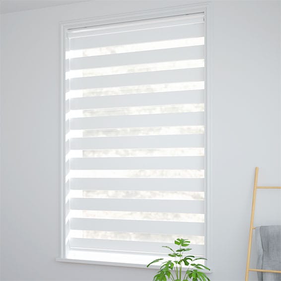 Enjoy Soft White Zebra Roller Blind