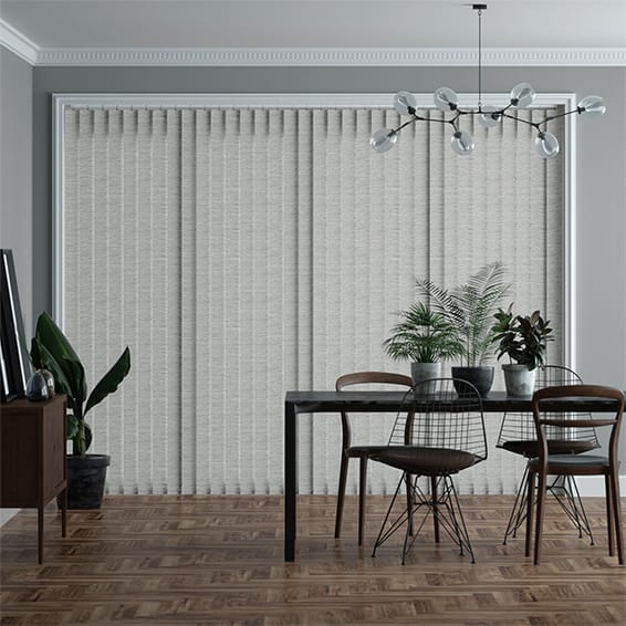 Oasis Blackout Platinum Vertical Blind - 127mm Slat