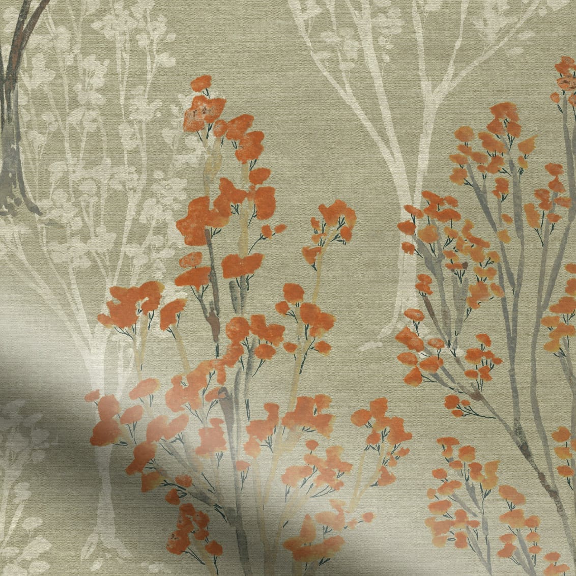 Slender Forest Velvet Autumn Roman Blind