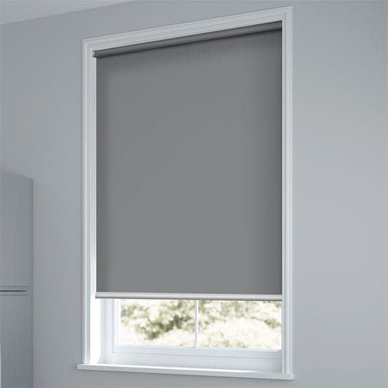 Titan Blackout Harbour Grey Roller Blind