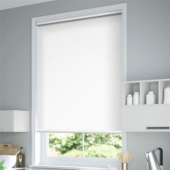 Titan Blackout Snow White Roller Blind